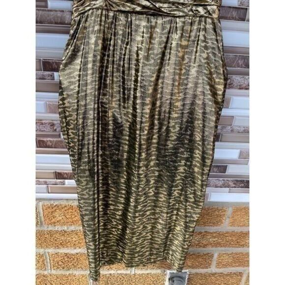Jackie Bernard for EKLEKTIC Gold Lame Dress size 6 - Picture 10 of 12